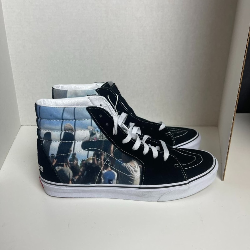 NEW Vans Men's MOCA Frances Stark Sk8-Hi Sneaker In Black Size 11 - Picture 10 of 12